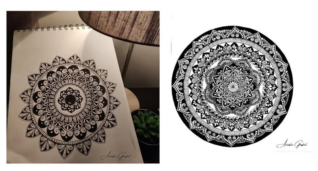 Mandala Art — by Anwesha Ghosh